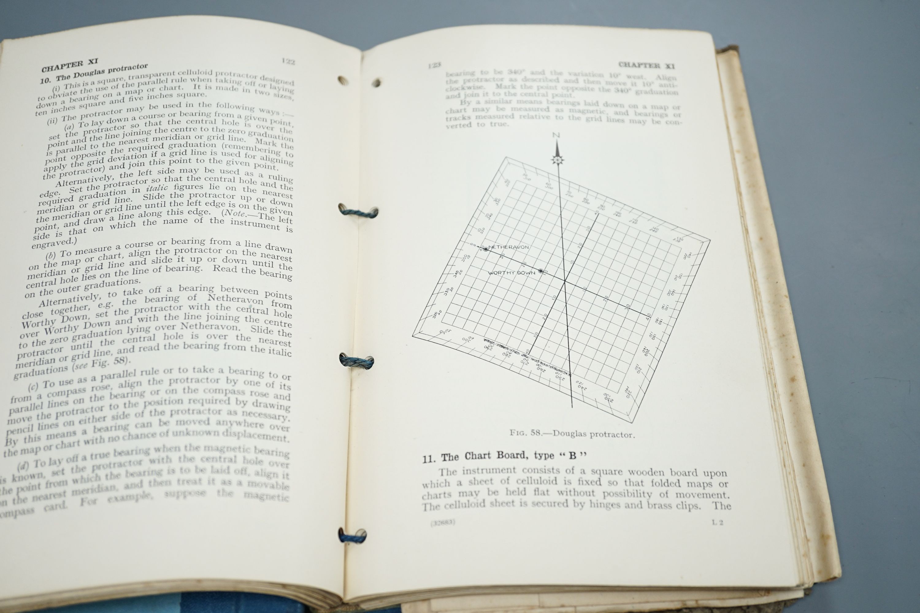 Squadron leader Richard Alvin Ackworth DFC 112 squadron HMS Argus, navigational computor and air ministry manual of navigation vol 1, 1